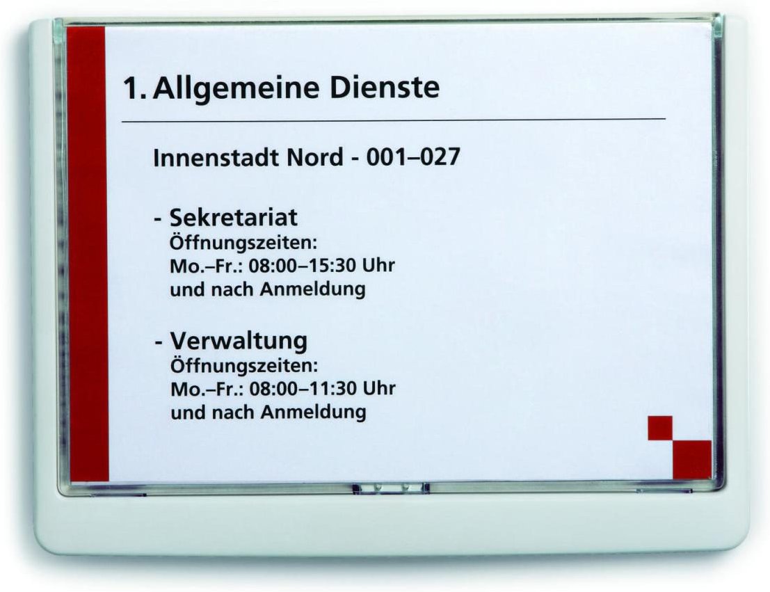 Thumbnail - DURABLE Türschild 21,0 x 14,85 cm weiß