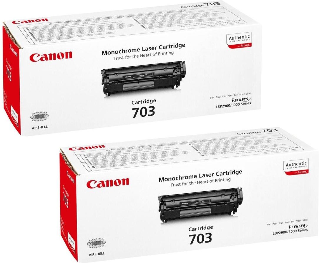 Canon Original Toner 703 Doppelpack schwarz (OP7616A005DP)