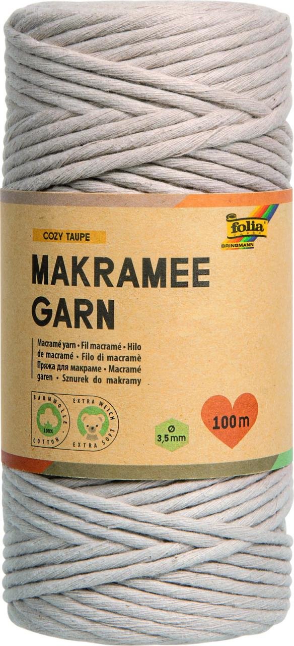 folia Makramee Garn braun
