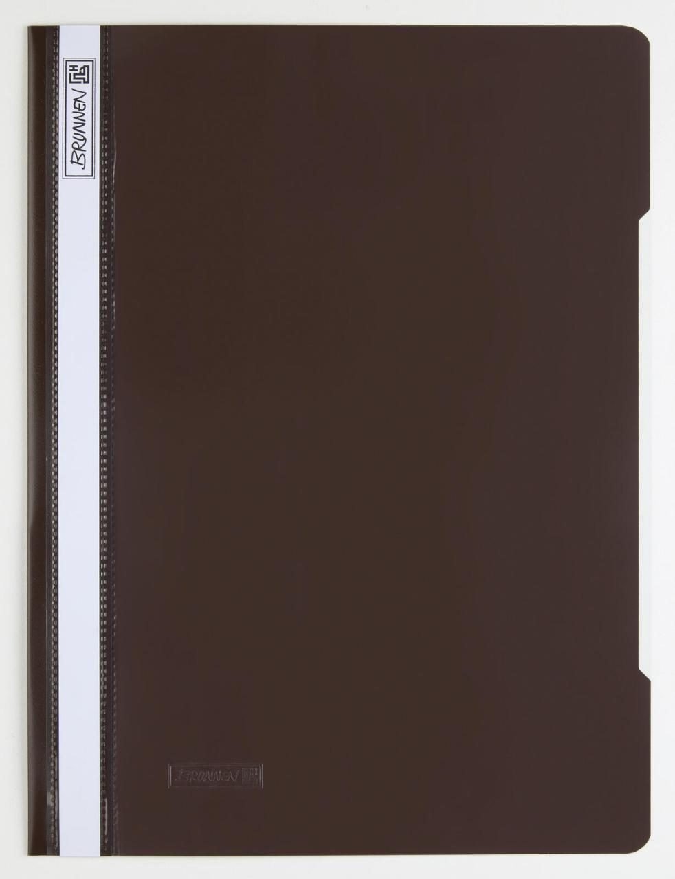 BRUNNEN Schnellhefter DIN A4 überbreit PVC braun