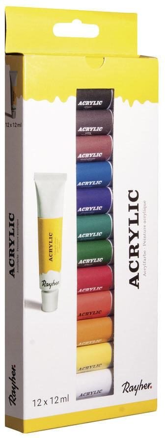 Rayher Acrylfarben farbsortiert