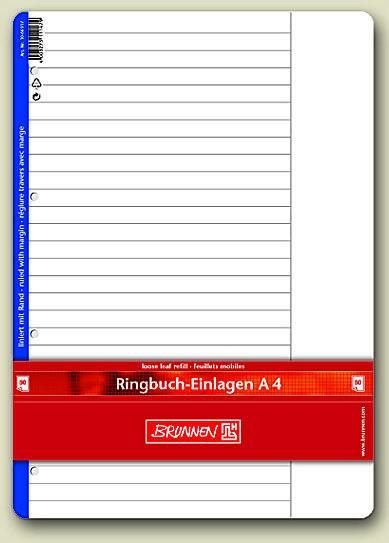 BRUNNEN Ringbucheinlagen DIN A4 liniert