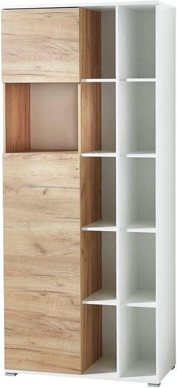 GERMANIA GW-LIONI Aktenschrank 4196-513 - 197cm Höhe - weiß/navarra-eiche