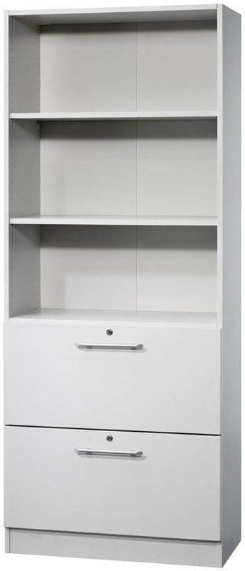 HAMMERBACHER Regalschrank 7300 RE, V7300/5/5/RE lichtgrau