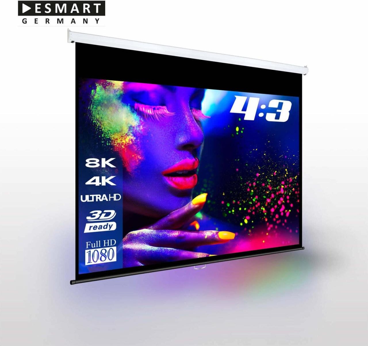 eSmart Germany Rollo Leinwand MIROLO 280 x 213 cm (133") 4:3