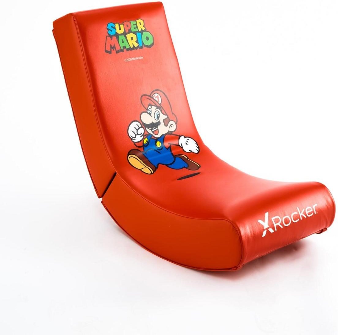 X Rocker Nintendo Super Mario™ Floor Rocker Gaming-Bodensessel im Super Mario Design für Kinder & Jugendliche - rot