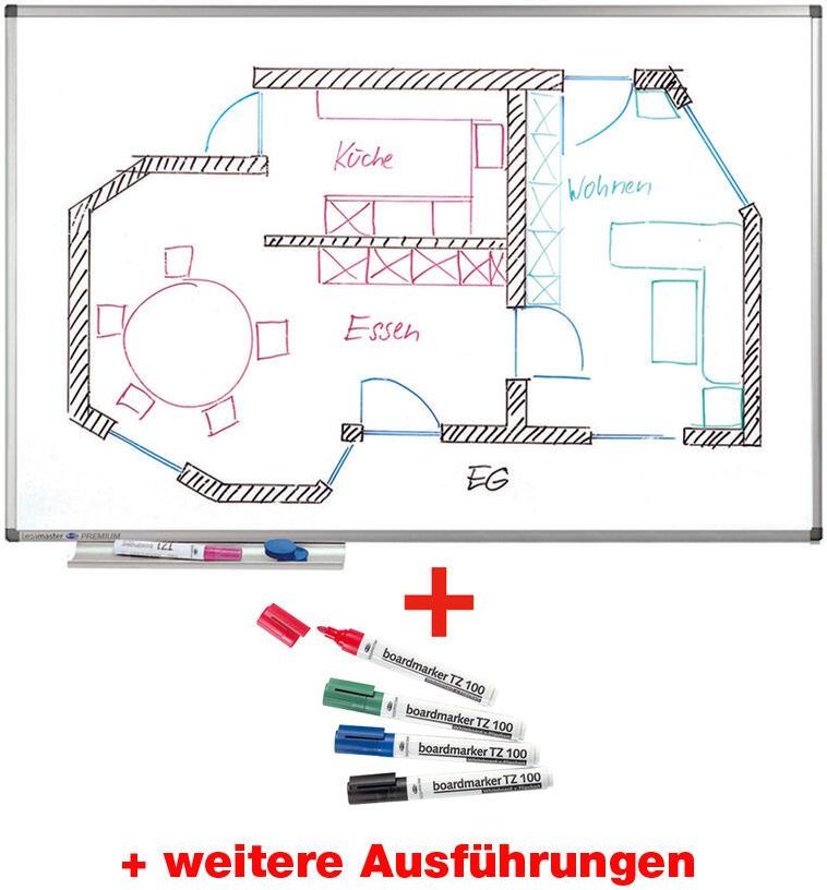 Legamaster Whiteboard PREMIUM 60,0 x 45,0 cm weiß