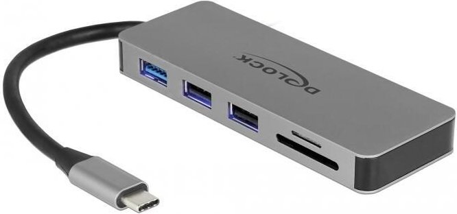 Thumbnail - DeLOCK Dockingstation für Mobilgeräte USB Type-C zu HDMI / USB 3.0 Type-A / USB 2.0 Type-A / SD / Micro SD