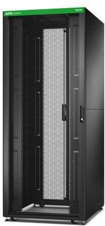 APC Easy Rack 800mm/42HE/800mm mit Dach, Seitenwand, Rollen, Füßen und 4 Halterungen, ohne Boden, schwarz