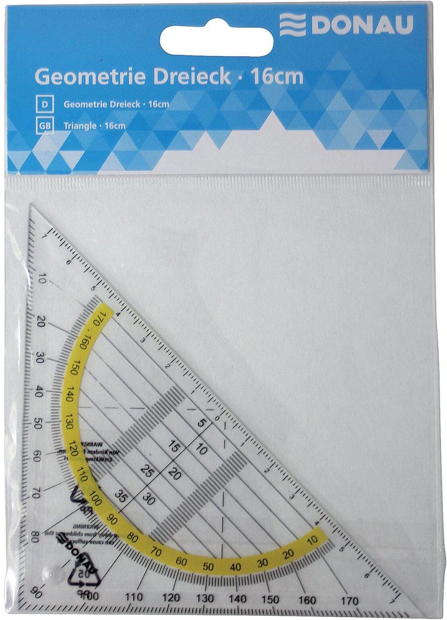 DONAU Geometrie-Dreieck 16,0 cm