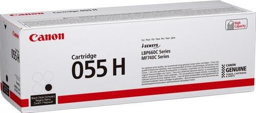Canon Original 055H Toner hohe Ergiebigkeit - schwarz 7.600 Seiten (3020C002)