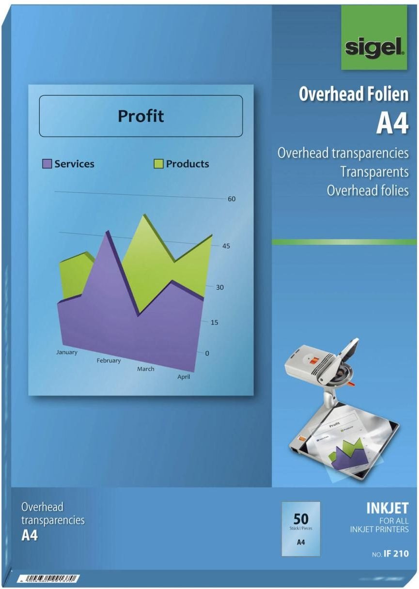 SIGEL InkJetfolien IF210 transparent