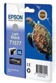 Epson Original T1577 Ultra Chrome K3 Druckerpatrone schwarz hell 25ml (C13T15774010)