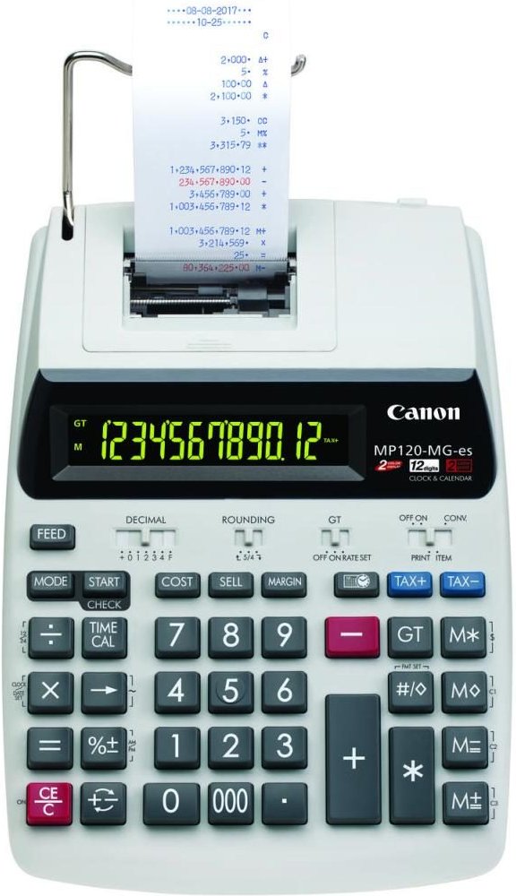 Thumbnail - Canon MP120-MG-es II druckender Rechner 12 Stellen zweifarbiges Display