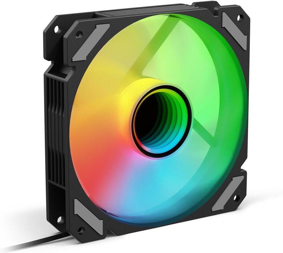 Sharkoon Shark Mirror RGB PWM, 120 mm, schwarz