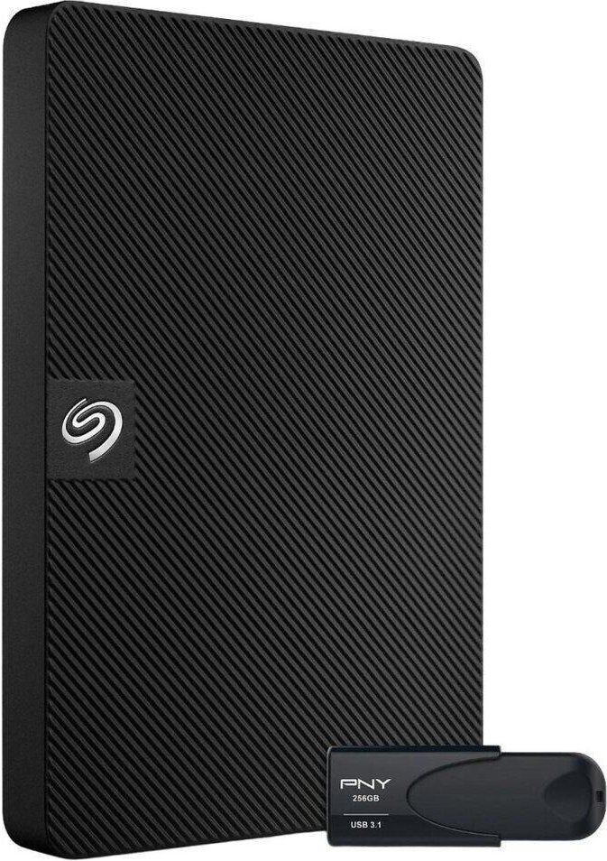 Seagate Externe Festplatten 4 TB HDD (STKM4000400) + PNY Attache 4 Stick 256GB