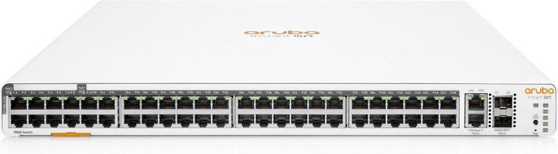 HPE Networking Instant On 1960 48G PoE 40p Kl.4 8p Kl.6 2XGT 2SFP+ 600W Switch EU