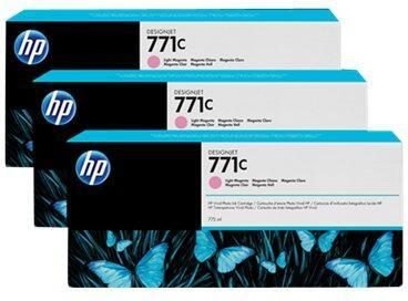 HP Original 771C Druckerpatrone 3x magenta hell 775ml (B6Y35A)
