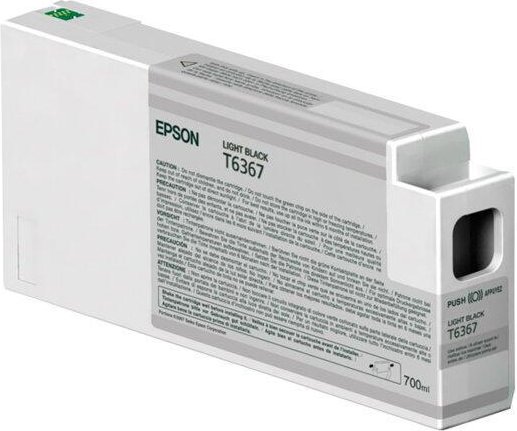 Epson Original UltraChrome HDR Druckerpatrone schwarz hell 700ml (C13T636700)