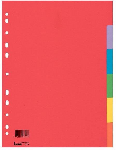 bene Ordnerregister Vollformat blanko DIN A4