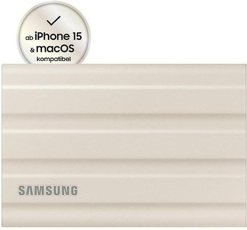 Samsung T7 Shield 2TB - Beige für PC/Mac