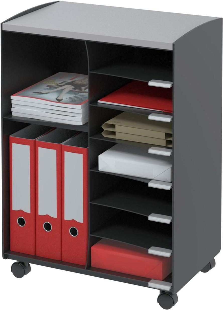 PAPERFLOW Bürowagen 51,4 x 33,0 x 72,0 cm schwarz