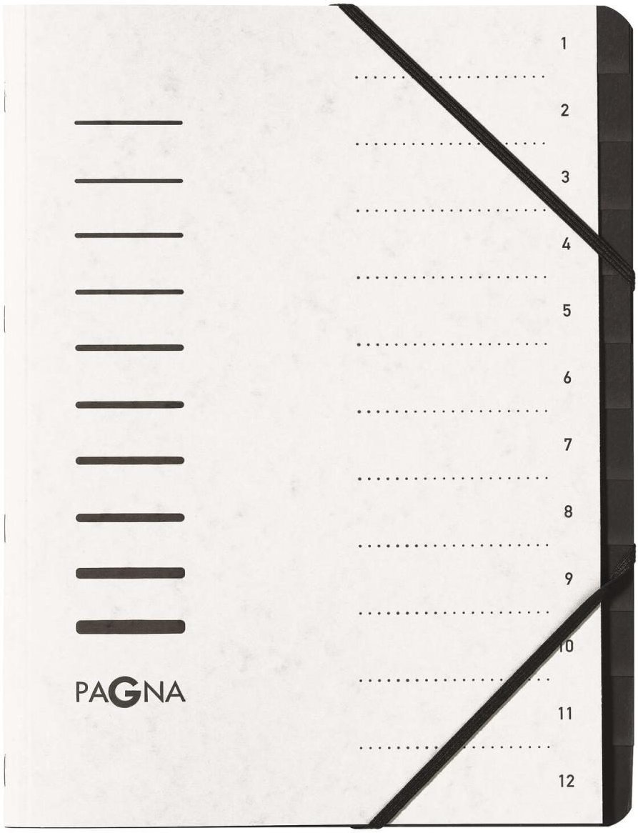 Thumbnail - PAGNA Ordnungsmappe DIN A4 12-Fach weiß