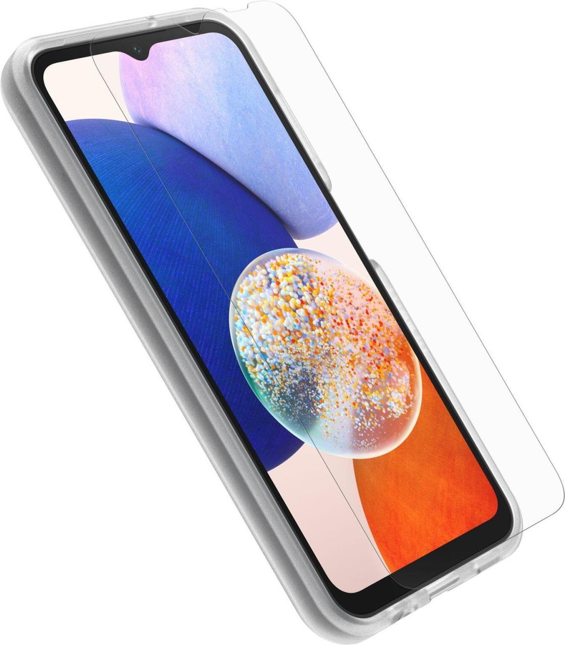 OtterBox React Series Hülle + Trusted Glass Schutzfolie Samsung Galaxy A14 5G (Transparent)