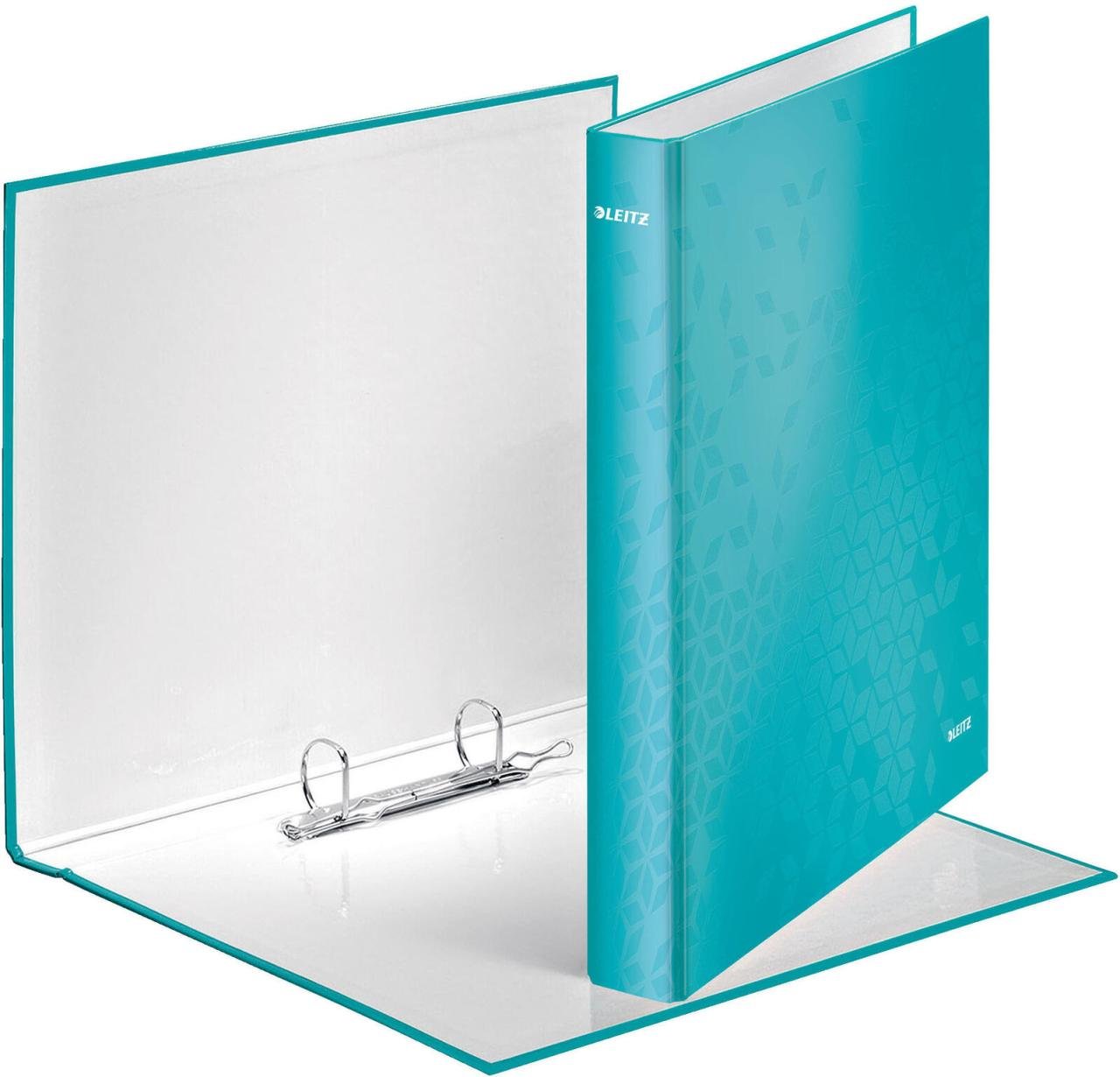 LEITZ Ringbuch 2-Ringe DIN A4 4 cm eisblau