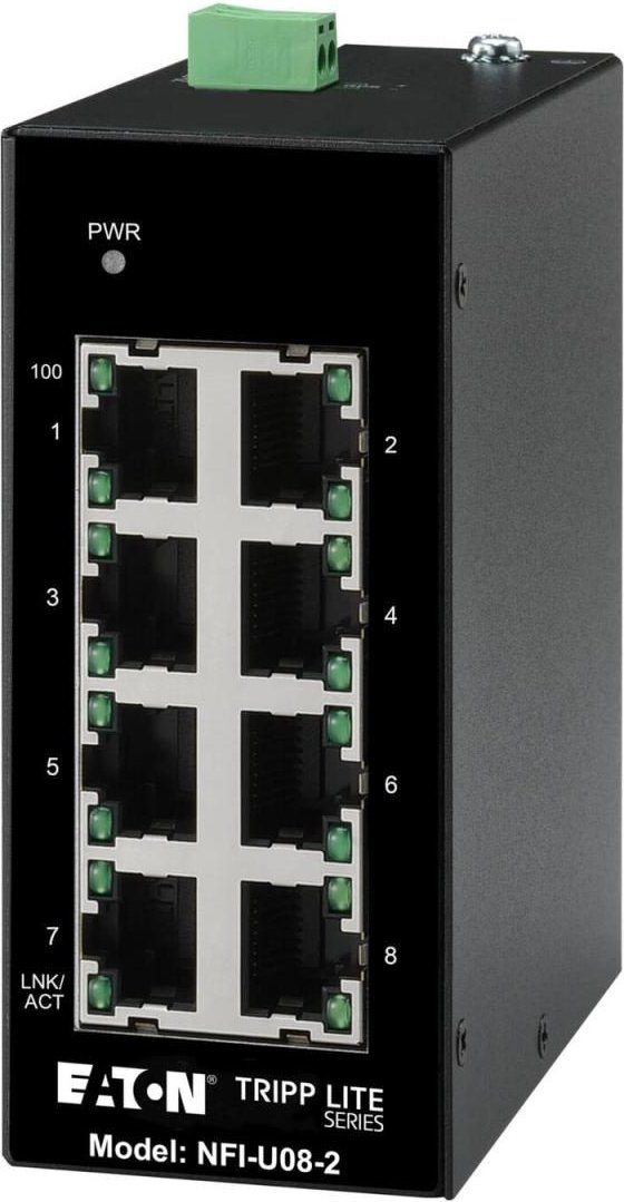 Eaton Tripp Lite Series 8-Port Unmanaged Industrial Ethernet Switch