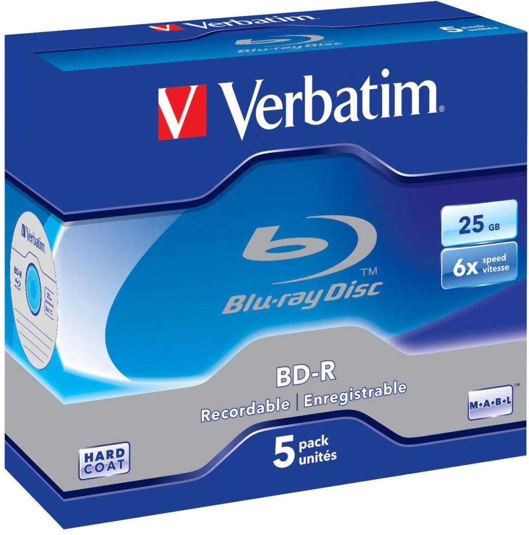 Verbatim Blu-ray BD-R 25GB 5er Jewel Case