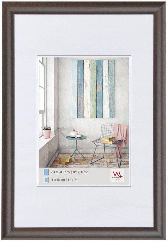 walther design Bilderrahmen Trendstyle 42,8 x 52,8 cm stahl