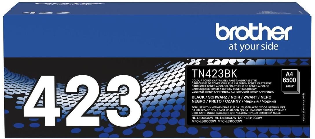 Brother Original TN423BK Toner schwarz 6.500 Seiten (für HL-L8260CDW, L8360CDW)(TN423BK)