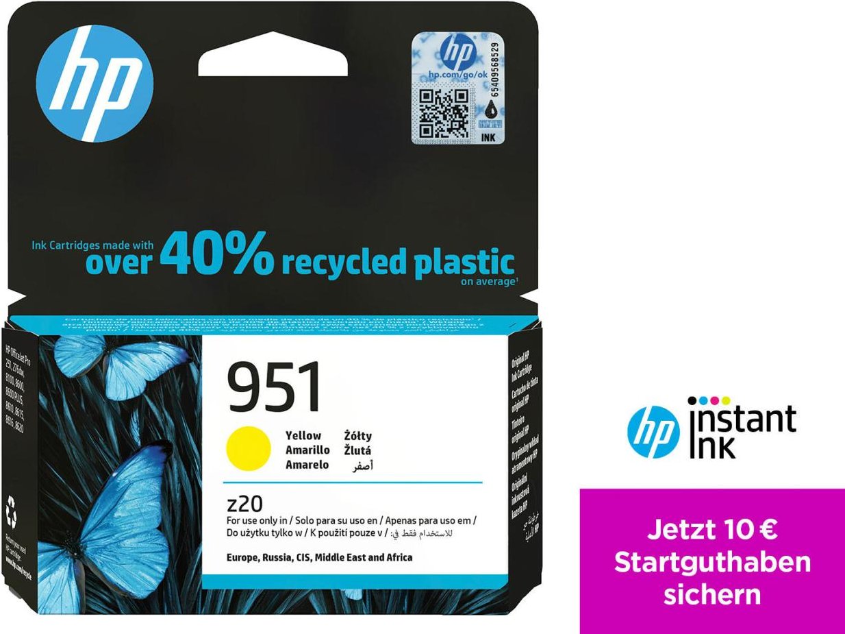 Thumbnail - HP Original 951 Druckerpatrone - gelb (CN052AE)
