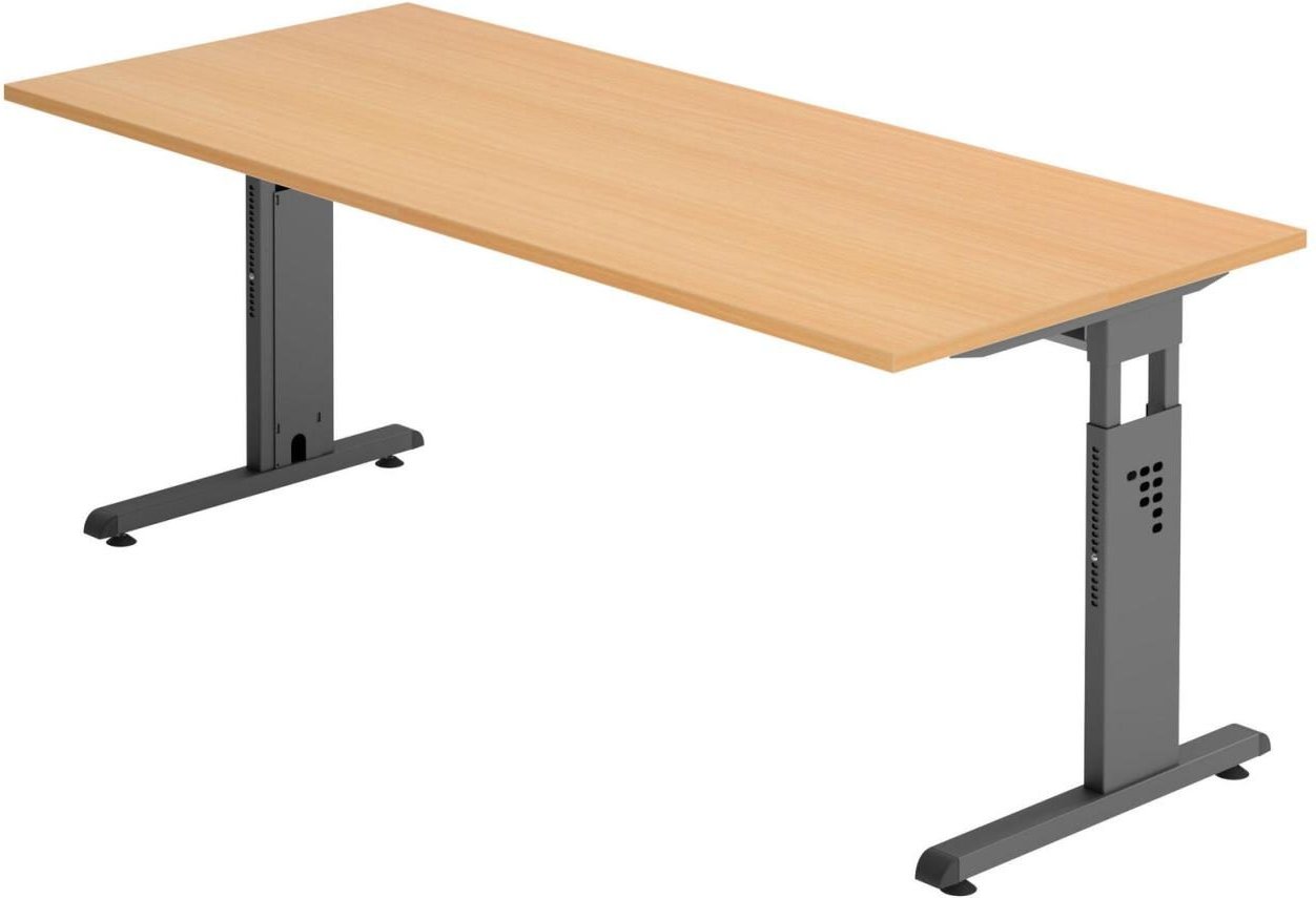 HAMMERBACHER höhenverstellbarer Schreibtisch VOS19/6/G buche