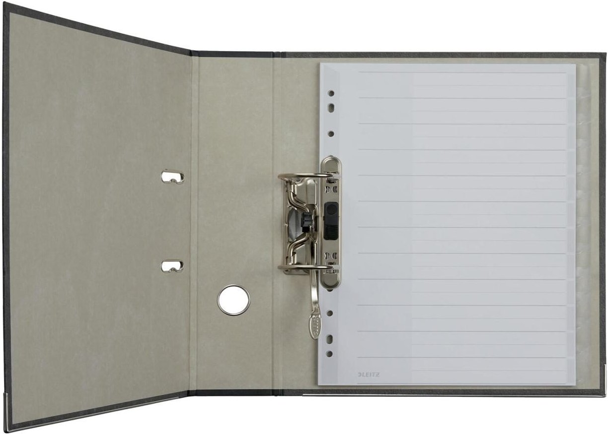 LEITZ Ordnerregister Vollformat, Überbreite blanko DIN A4