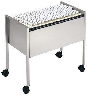 Thumbnail - DURABLE Hängemappenwagen Längs-Registratur lichtgrau für bis zu 80 Hängemappen