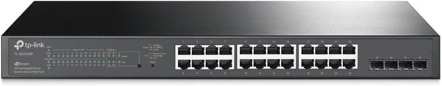 TP-Link JetStream TL-SG2428P 28-Port-Gigabit-Smart-PoE-Switch mit 4 SFP-Slots