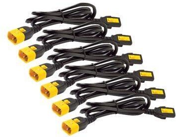APC AP8706S-WW Stromkabel-Set (je 6), verriegelbar, C13 auf C14, 1,8 m