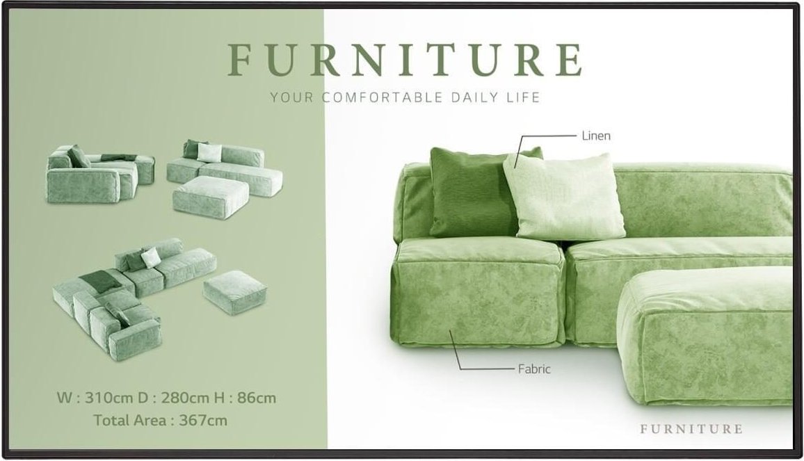 Thumbnail - LG 43UM5N-H Digital Signage Display 108cm 43 Zoll