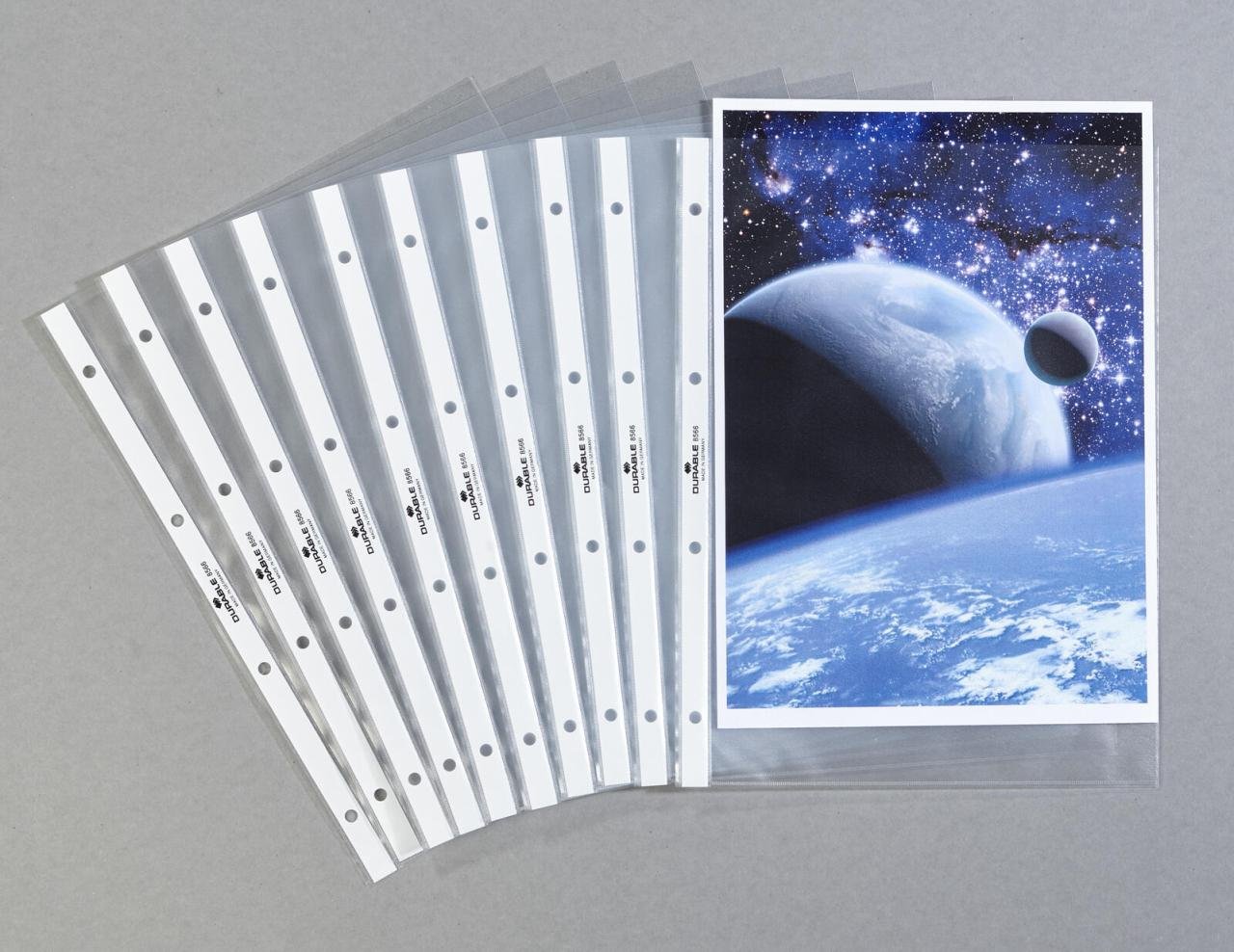 Thumbnail - DURABLE Prospekthüllen DIN A4 quer 0.12 mm transparent