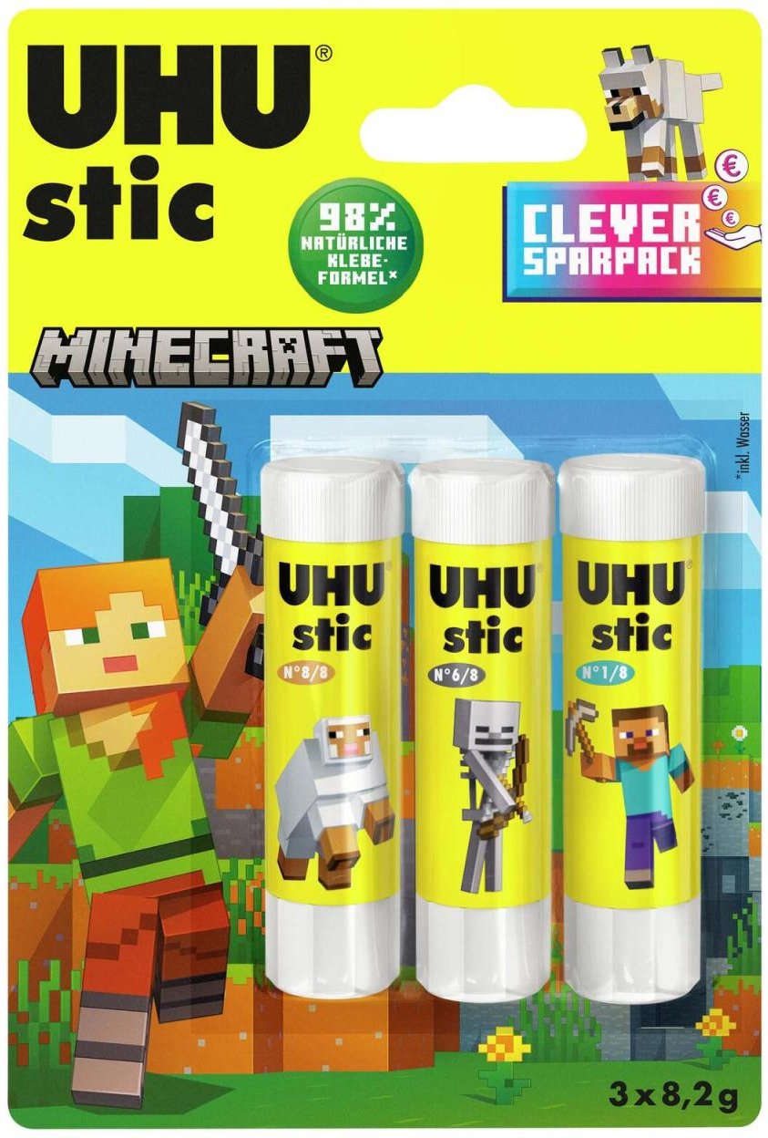 Thumbnail - UHU Minecraft Klebestifte 3x 8,2 g