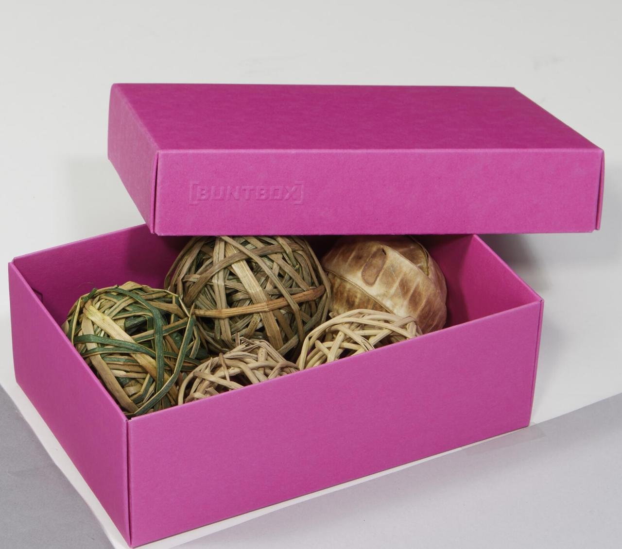 BUNTBOX Geschenkboxen M 1,1 l - 17,0 x 11,0 x 6,0 cm pink
