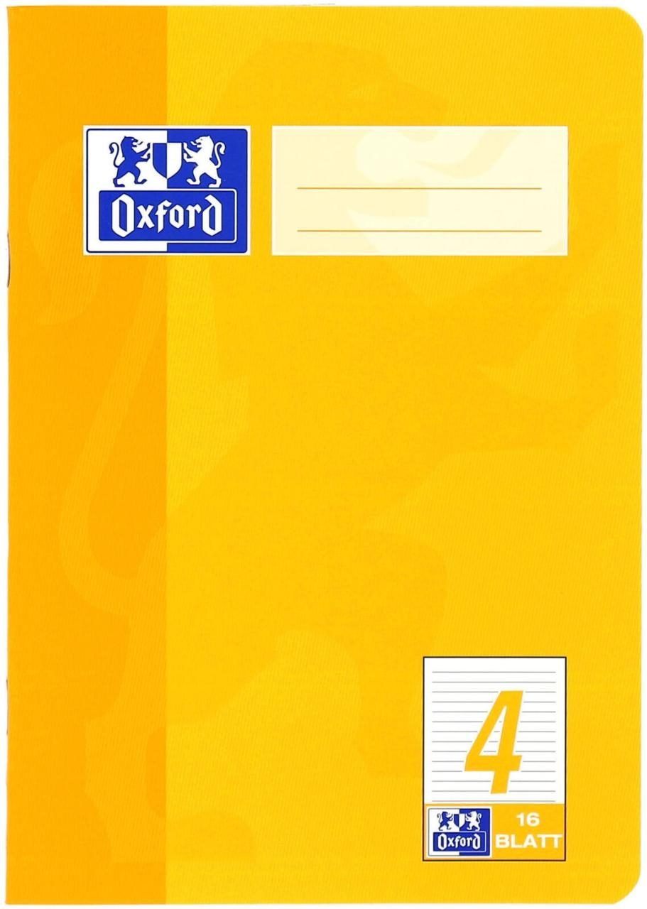 OXFORD Schulheft liniert DIN A5 16 Blätter