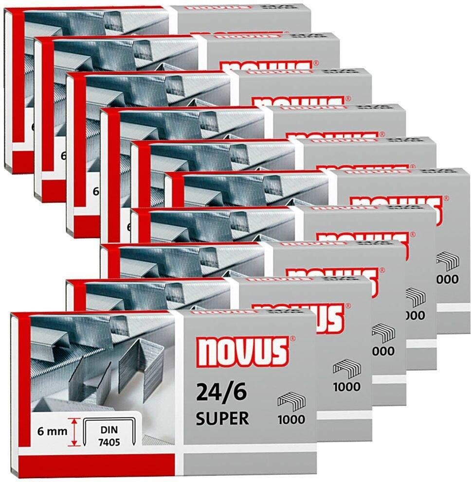 novus 24/6 SUPER Heftklammern - 10.000 Stück