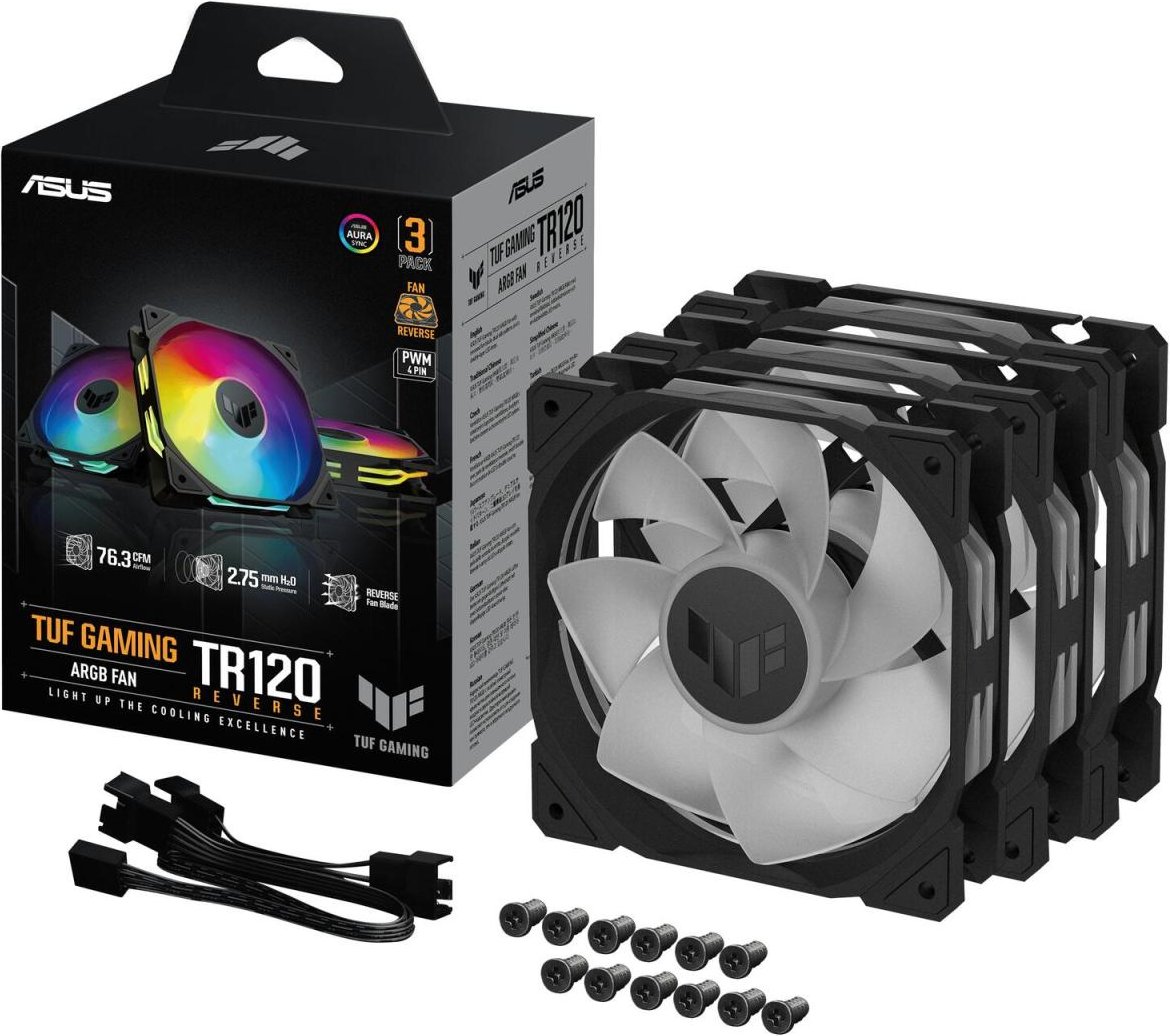 ASUS TUF Gaming TR120 ARGB Reverse Blade schwarz 3IN1 Gehäuselüfter