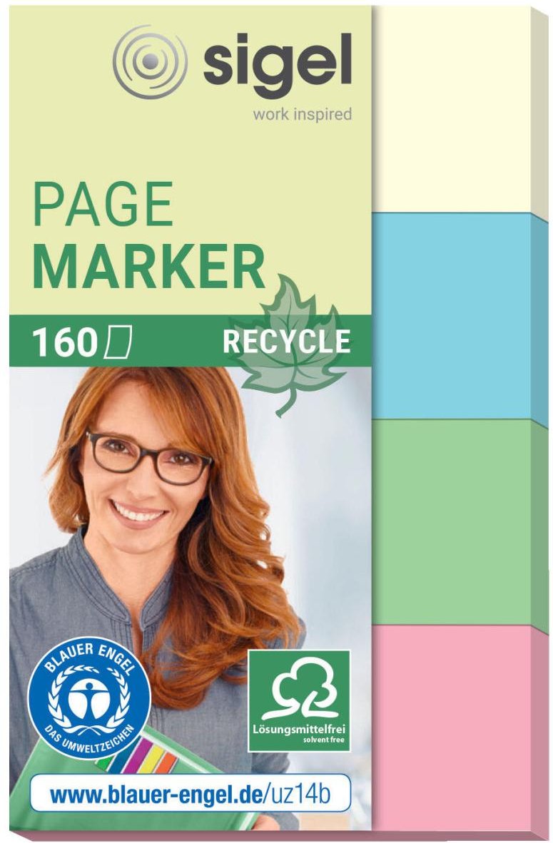 SIGEL RECYCLE Haftmarker 2,0 x 5,0 cm