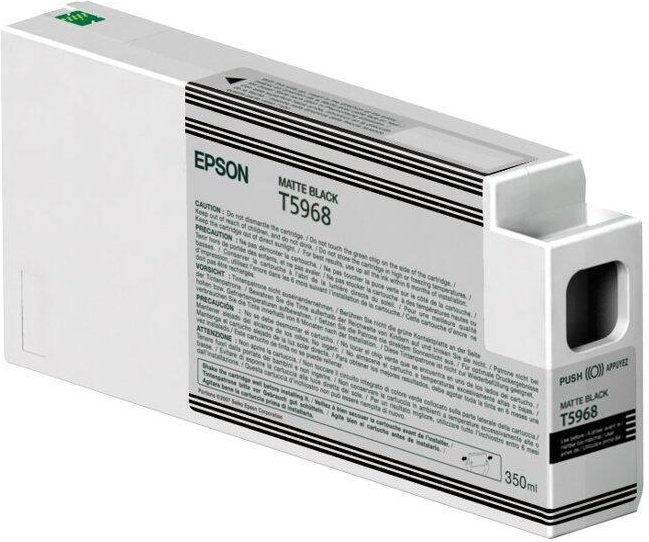 Epson Original UltraChrome HDR T5968 Druckerpatrone schwarz matt 350ml (C13T596800)
