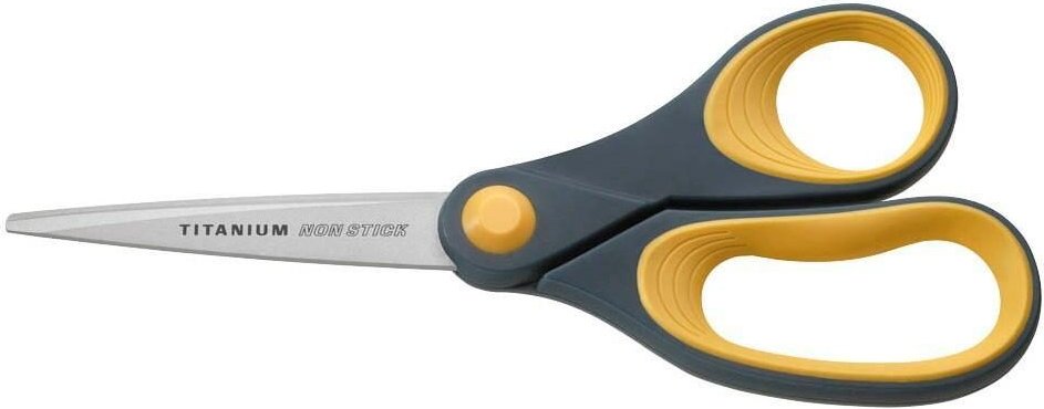 WESTCOTT Antihaftschere TITANIUM NON STICK 21,0 cm - grau-gelb