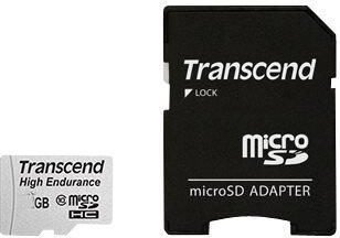 Transcend microSDHC Speicherkarte 16 GB mit Adapter